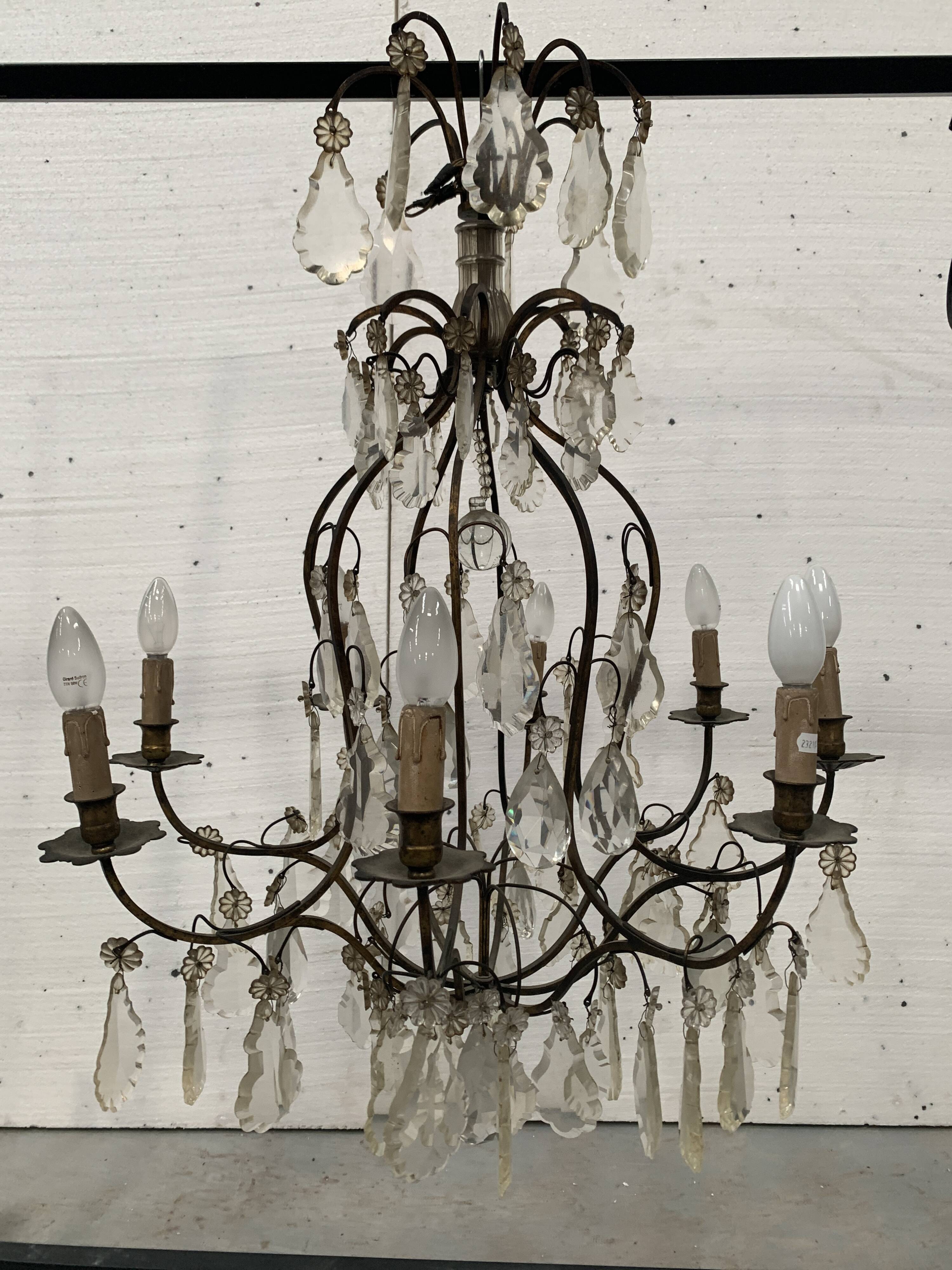 Louis XV style cage chandelier 20th century pendant chandelier
