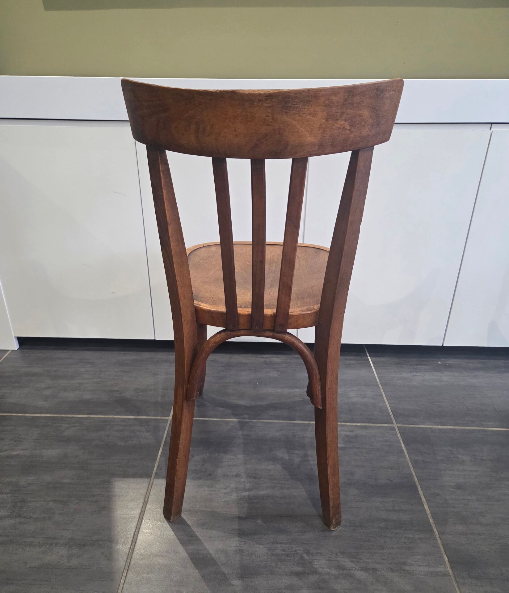 Lot de 4 chaises de bistrot Fischel vintage, années 1970