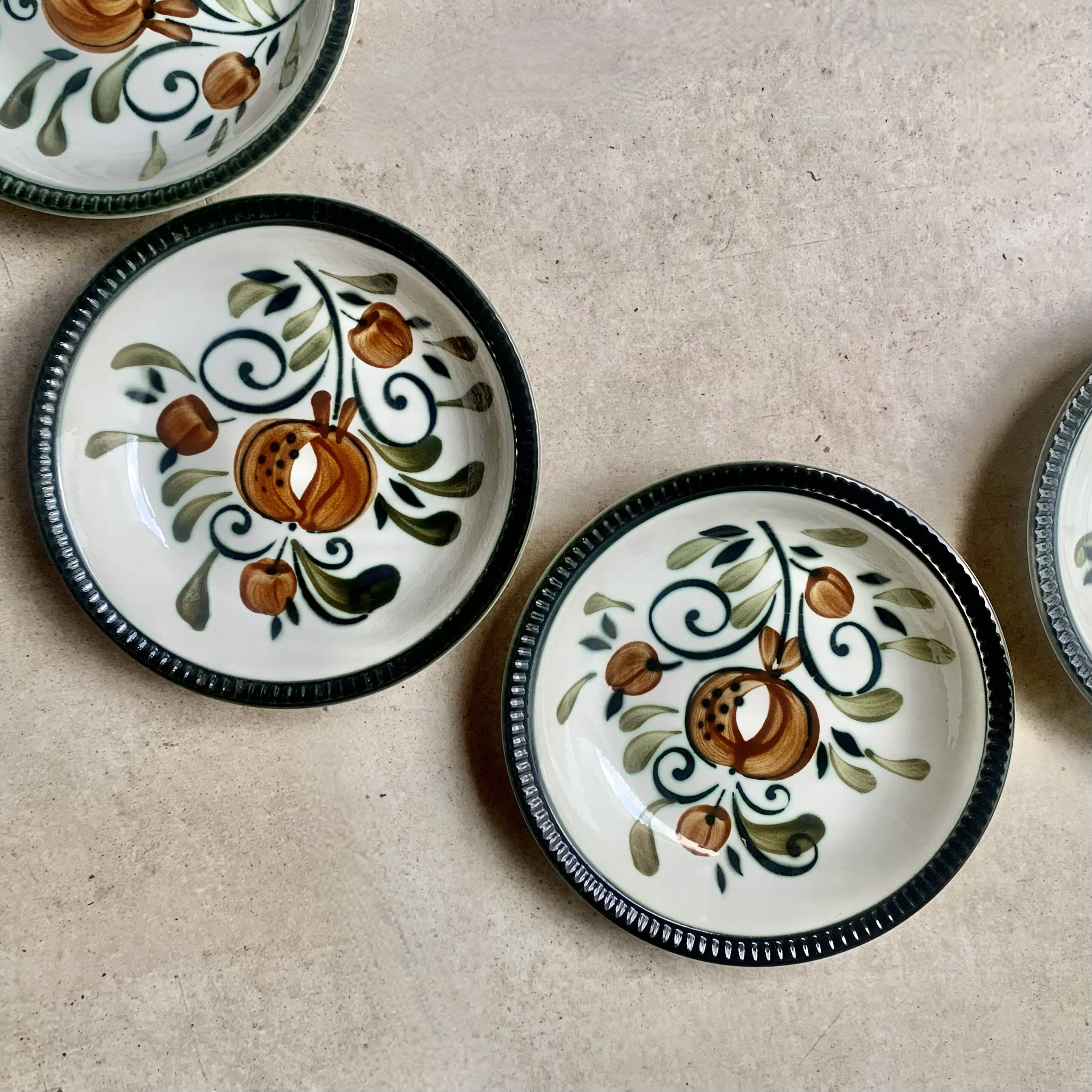 Set of 8 Boch La Louvière soup plates - Argenteuil series