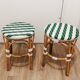 Paire de tabourets de bistrot