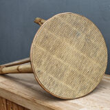 Porte plante vintage en rotin