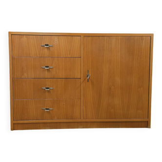 Meuble 4 tiroirs 1 porte année 1960 vintage