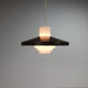 Mid century pendant by Philips with opaline glass, 1960s