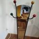 Miroir porte-manteau vintage années 1957