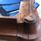 Comtoise clock in cherry style Louis XV period 19th region Fougères.