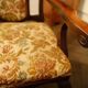 Antique Queen Anne Revival Carver Armchair with Floral Tapestry Upholstery