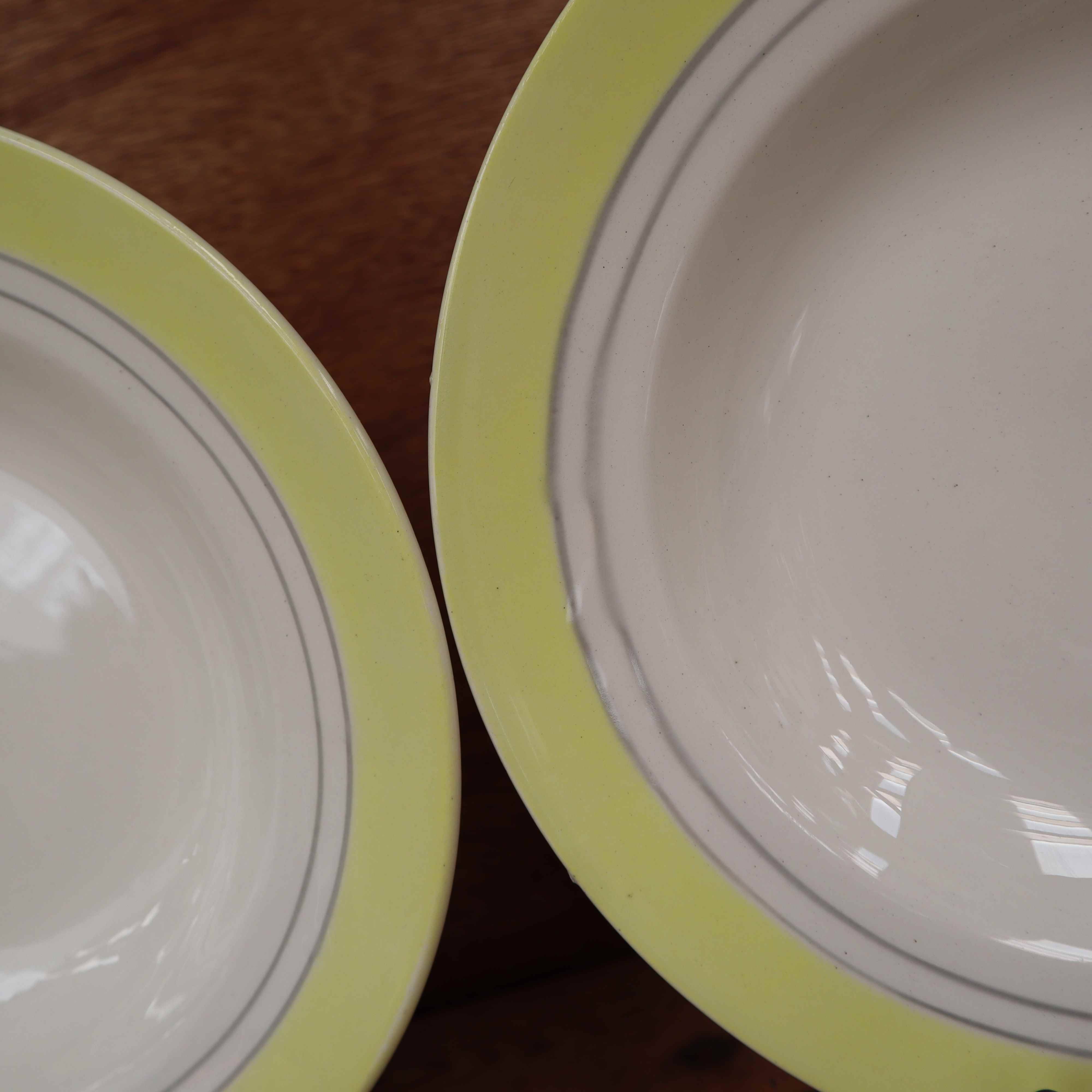 5 vintage deep plates from Primefleur Françoise