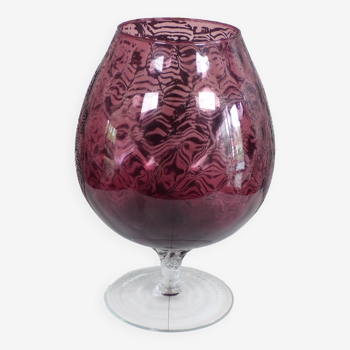 Purple empoli vase h=27cm