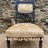 Chaise à nourrice stylé victorien , chauffeuse fin XIXe