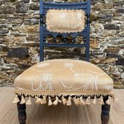 Victorian style nurse's chair, late 19th century fireside chair