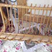 Rattan magazine holder