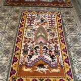 Duo of old oriental wool rugs