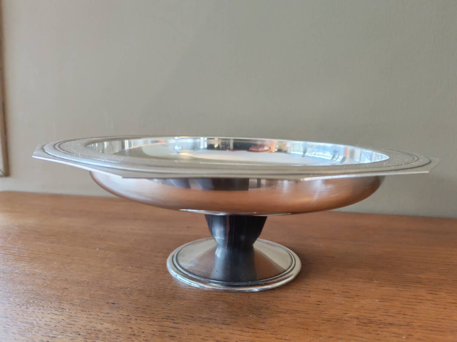 Art Deco silver-plated bowl by Bouillet and Bourdelle
