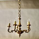 Bronze chandelier with 5 arms of light