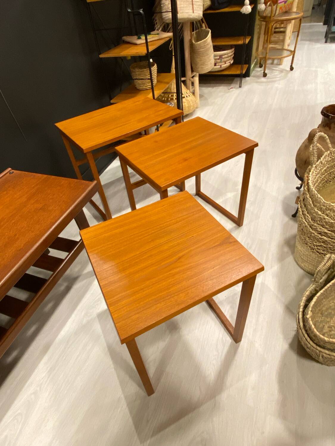 Scandinavian nesting table BRDR Furbo 1970