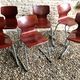 Set of 6 vintage Pagholz Flötotto stackable chairs in Pagwood