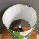 Ceramic table lamp green shade by  Hustadt-leuchten 1970s