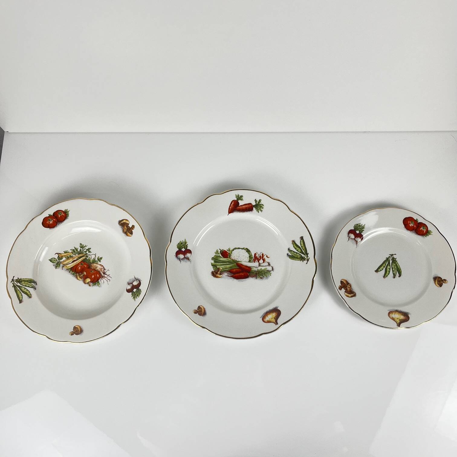 Service for 6 people KG Lunéville "Le Potager", 1950/70