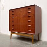 Danish commode model 314 in teak by Johannes Sorth for Nexø Møbelfabrik, 1960s.