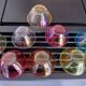 Old multicolored glass dish