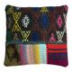 Vintage turkish kilim cushion cover, 40 x 40 cm