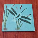 Pond earthenware tile - vintage