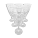 Set de 6 Flûtes à champagne en verre gravé 10 cl