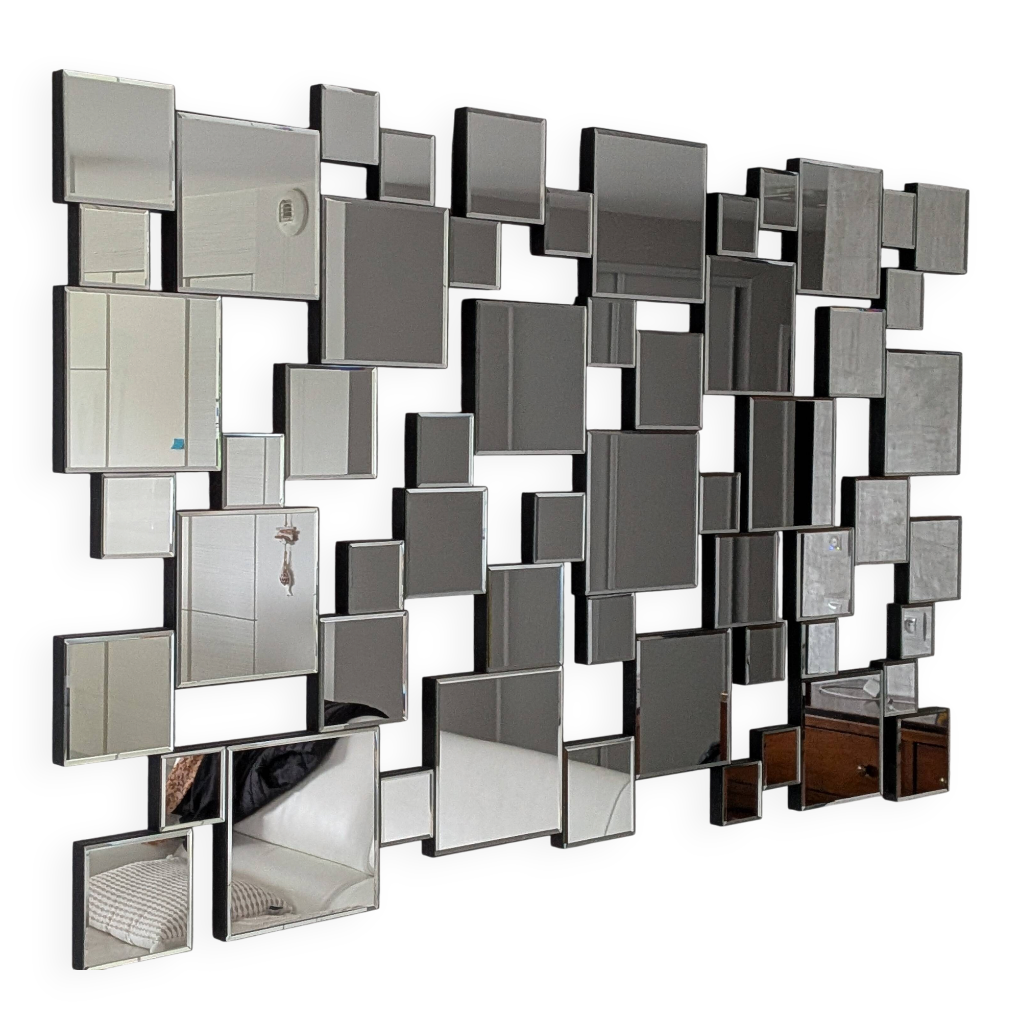 Miroir mural mosaïque