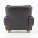 Fauteuil en cuir marron de Vyber République Tchèque 1970s