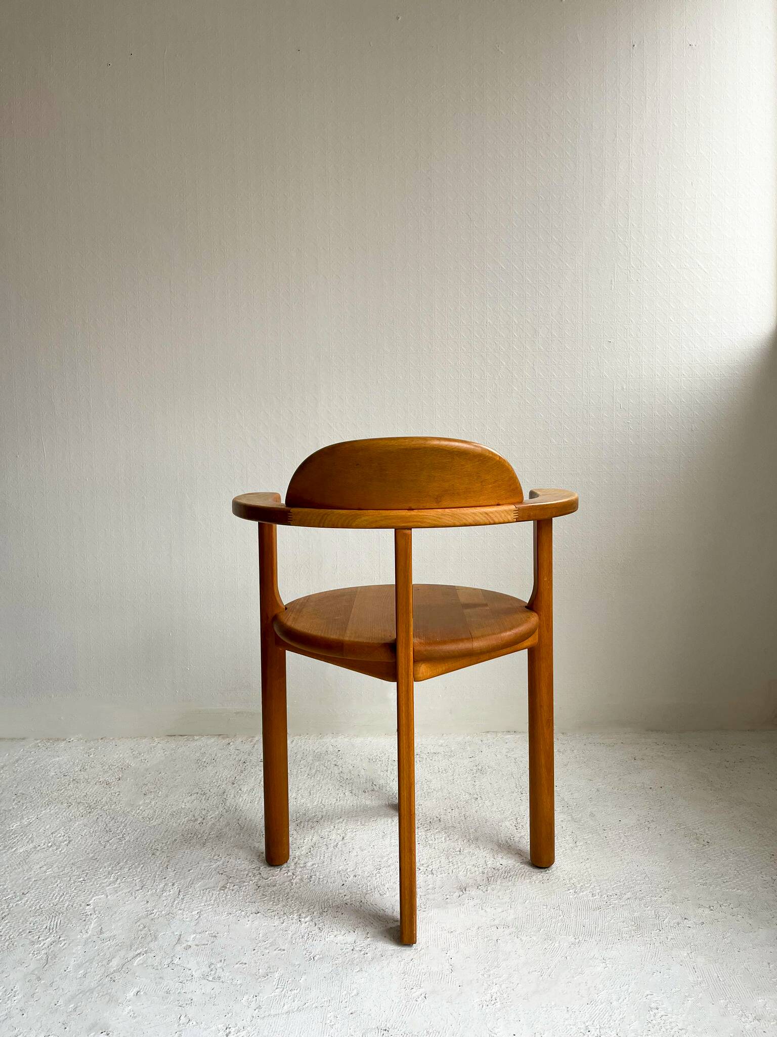 Set of 4 wooden chairs from the 1970s