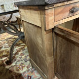 Parisian sideboard in walnut marble top