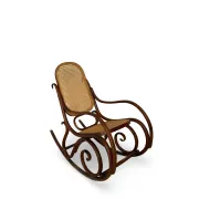 Vintage Bentwood Rocking Chair in the Thonet Tradition, by FMG, 1940s/