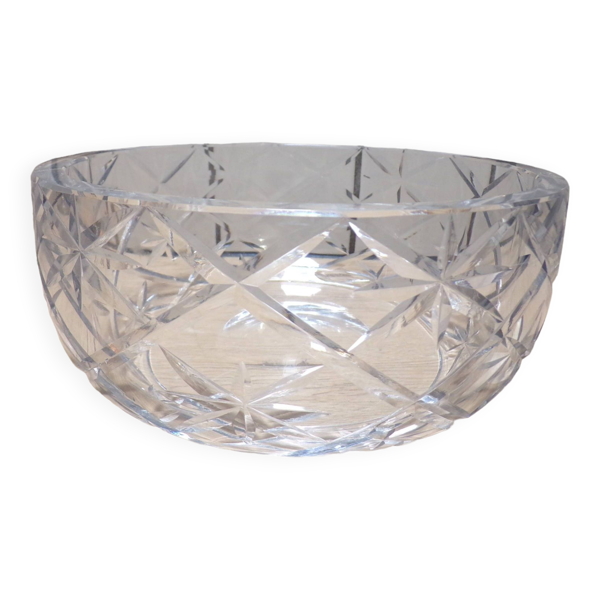 Saladier en cristal taillé d'Argental Ø20cm