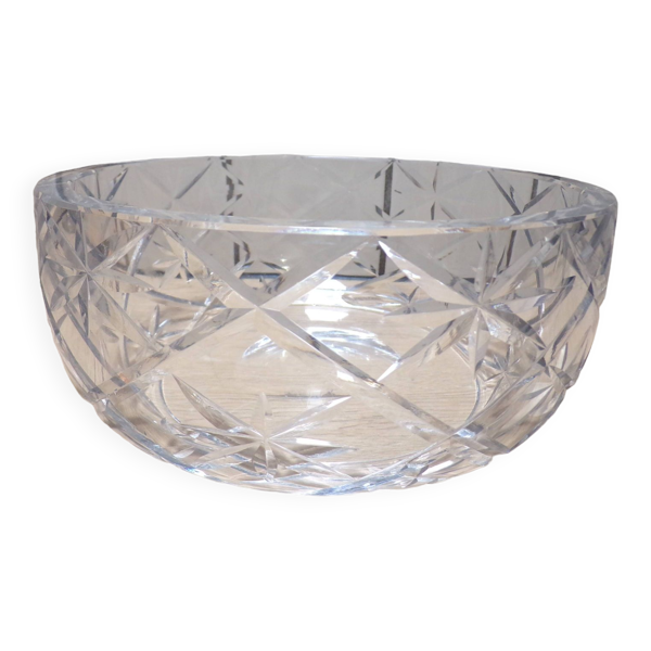 Saladier en cristal taillé d'Argental Ø20cm