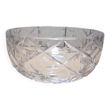 Saladier en cristal taillé d'Argental Ø20cm