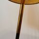 Floor lamp of the 50s with metal and brass foot