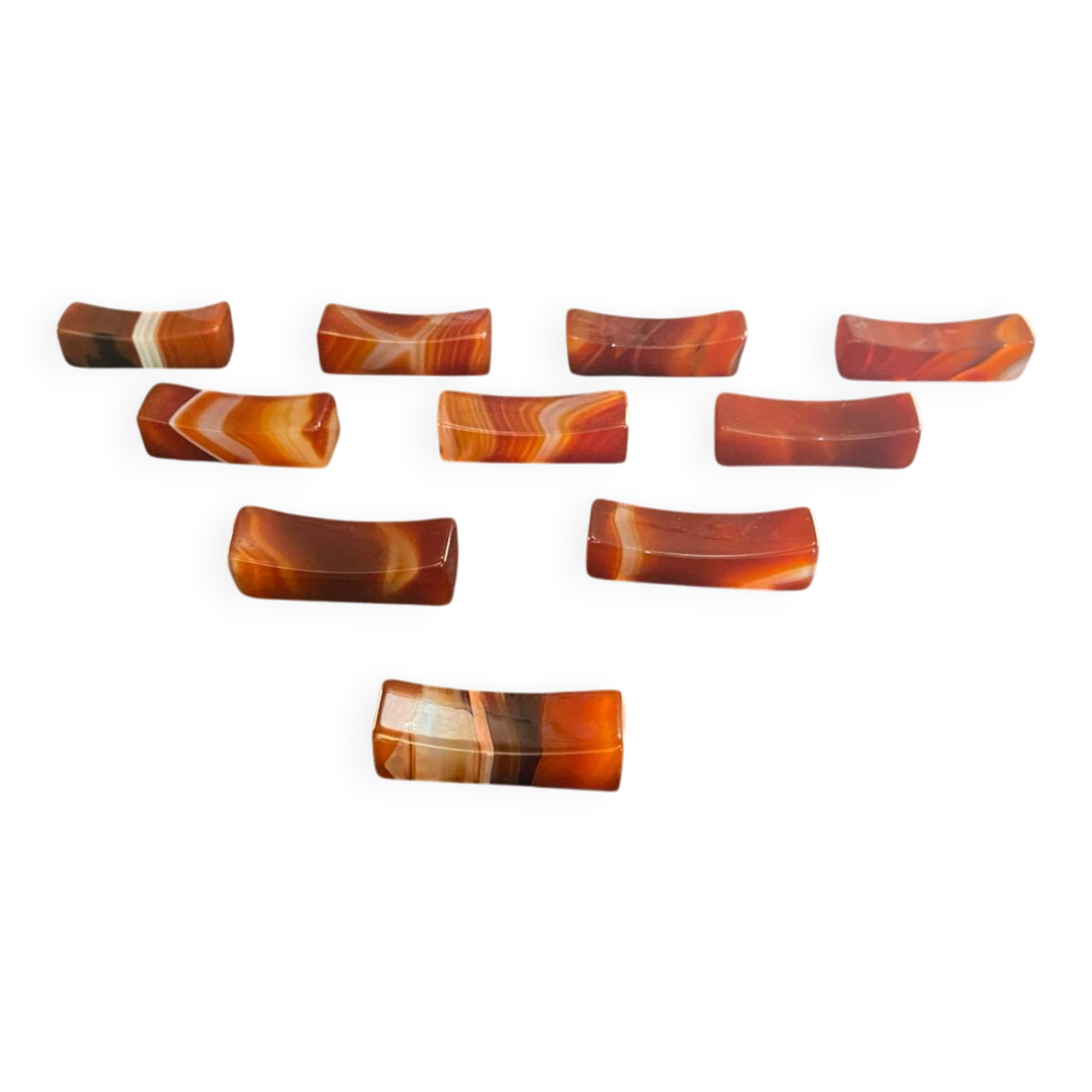 Set of 10 Vintage Agathe Table Knife Holders #D467