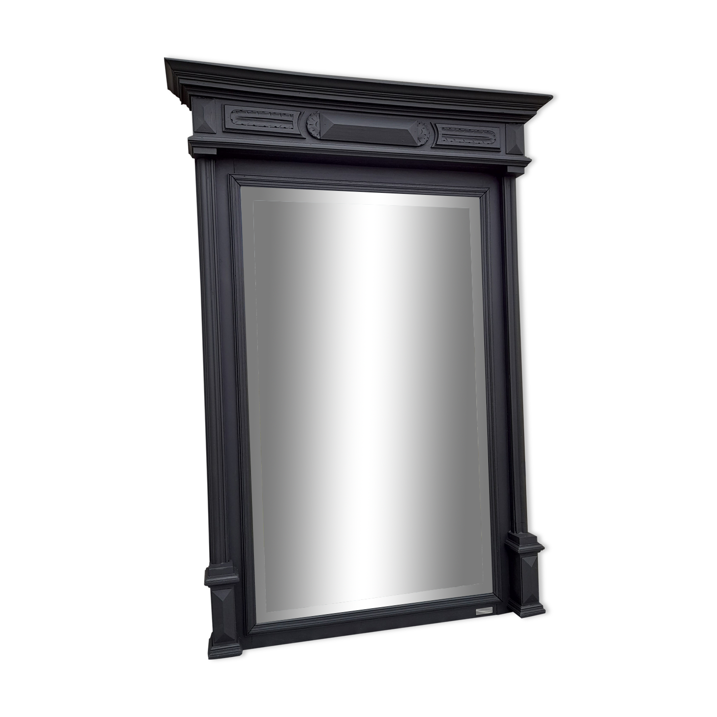 Beveled trumeau mirror