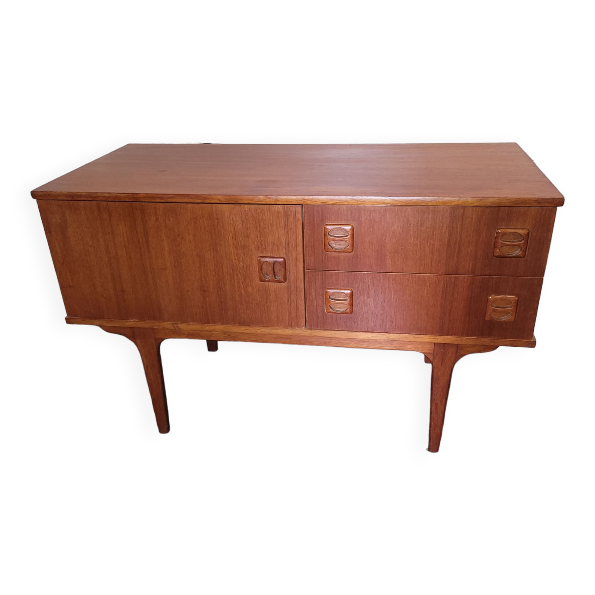 Scandinavian teak row from the 60s 100×62cms
