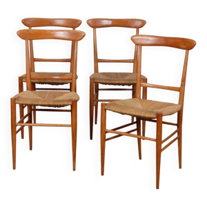 Suite de 4 chaises italiennes - 1960