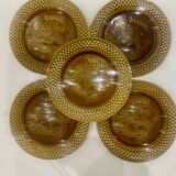 10 fish plates Digoin Sarreguemines