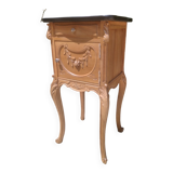 Louis XV solid walnut bedside table