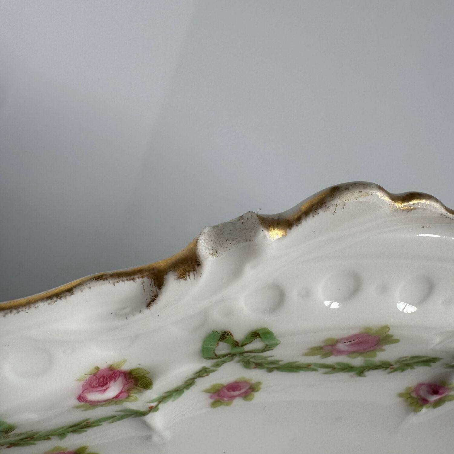 Limoges Cake Plates and Dessert Plates | Ribbons, Bows and Roses