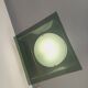 Vintage Italian square illuminated coffee table in glass and plexiglass