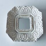 Octagonal mirror with moldings