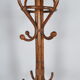 Rattan coat rack