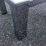 Chrome coffee table and smoked glass 70