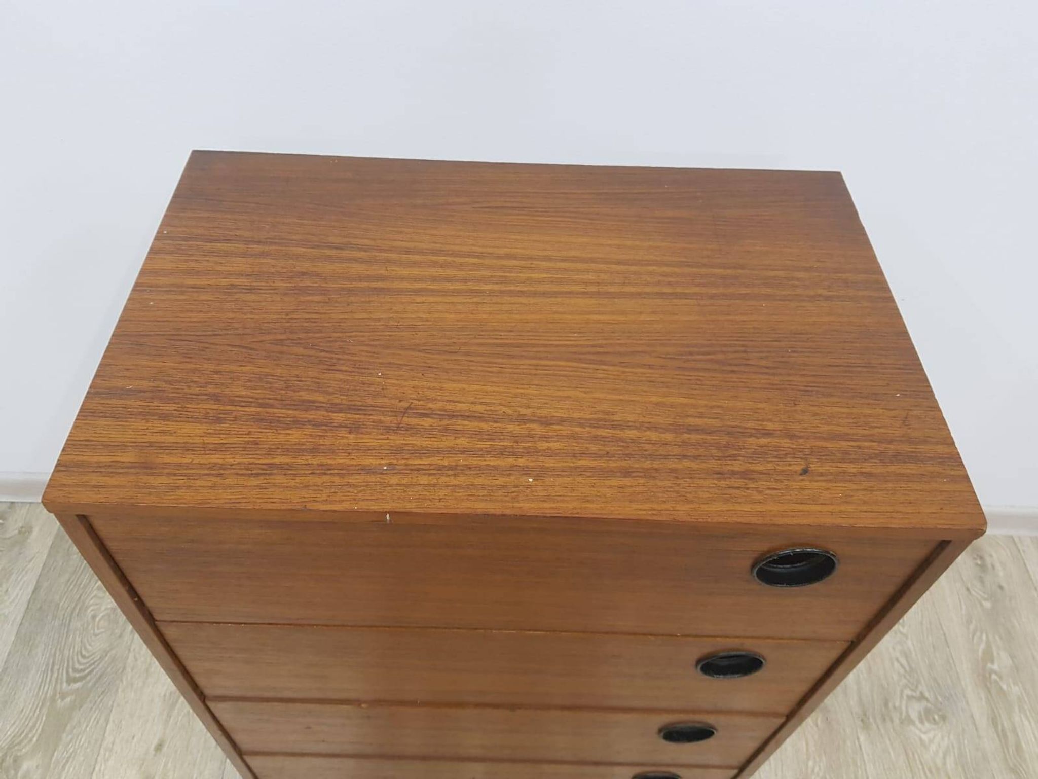Vintage Teak shoe cabinet, Denmark, 1950s.