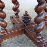 Oak table from 19th century .
