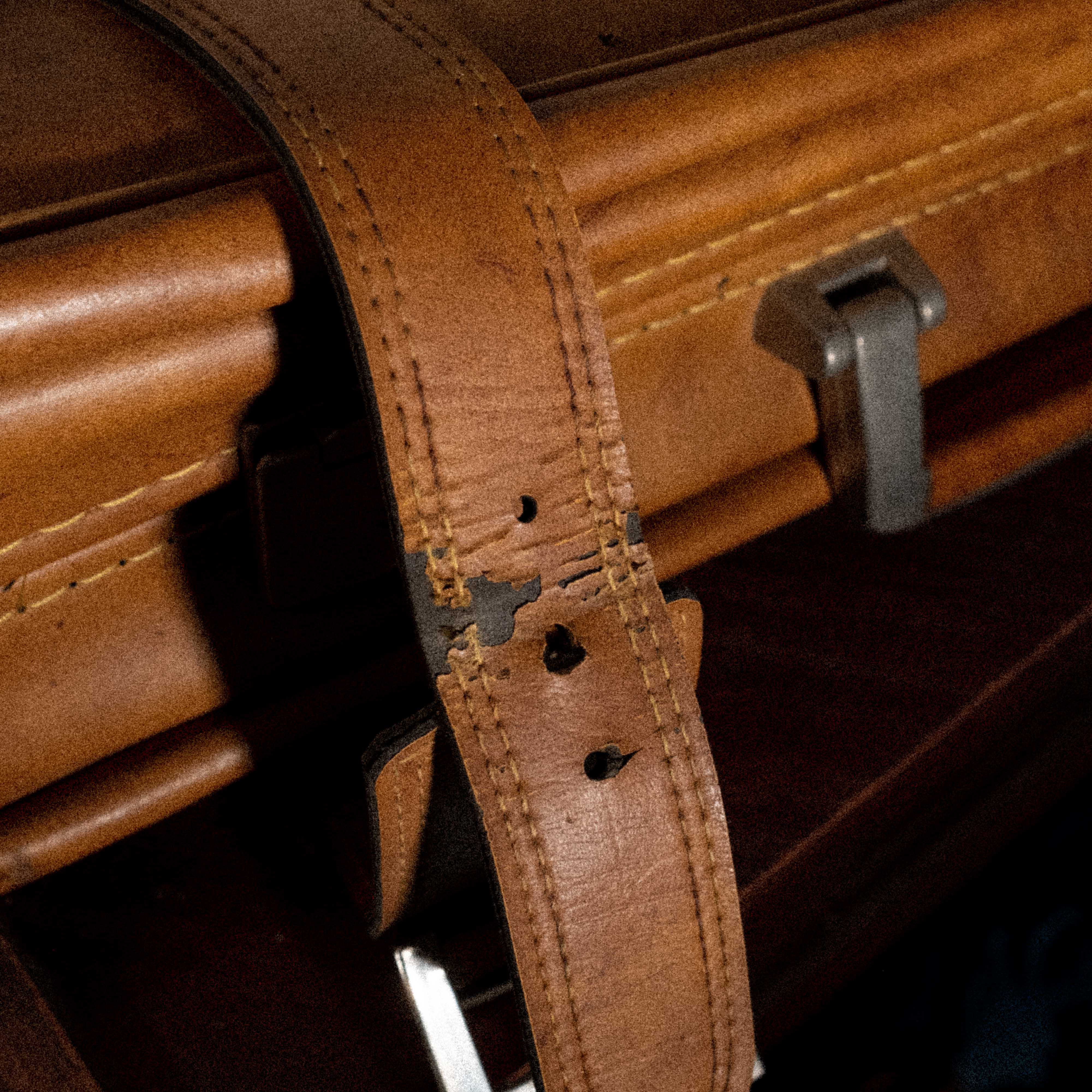Brown soft suitcase